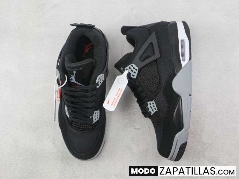 Nike Air Jordan 4 Retro Black Canvas M - Modo Zapatillas | zapatillas en descuento