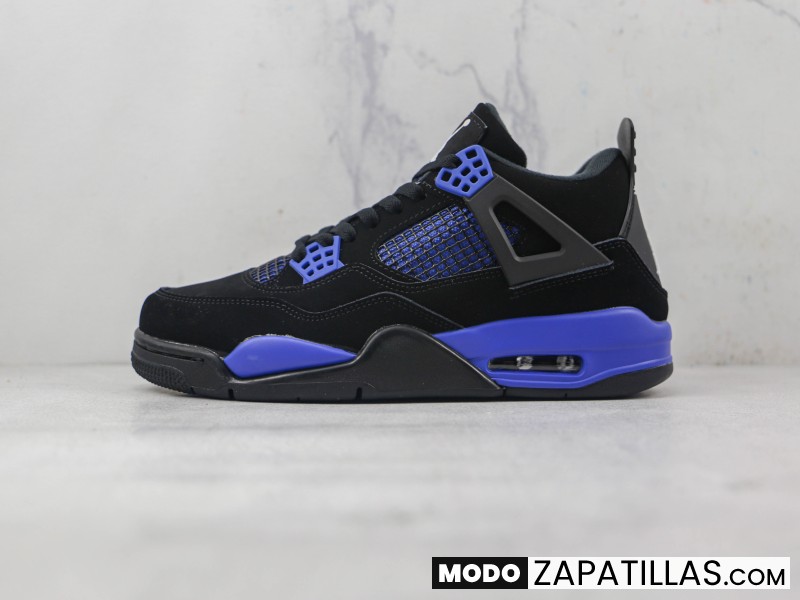 Nike Air Jordan 4 Retro Black Game Royal - Modo Zapatillas | zapatillas en descuento