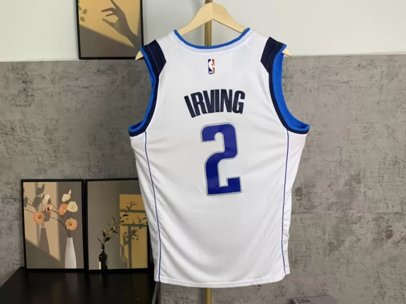 Dallas Mavericks- Kyrie Irving # 2 || Camiseta - Jersey deportivo Nike - Logo NBA - versión blanca - Modo Zapatillas | zapatillas en descuento