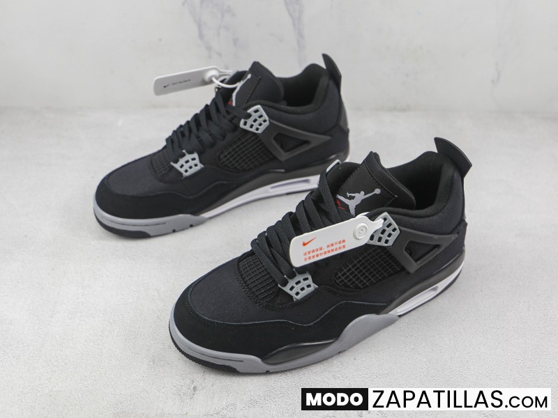 Nike Air Jordan 4 Retro Black Canvas M - Modo Zapatillas | zapatillas en descuento