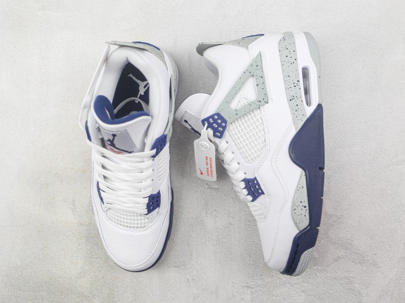 NIKE AIR JORDAN 4 RETRO || Nike Air Jordan 4 Retro White Midnight Navy M - Modo Zapatillas | zapatillas en descuento